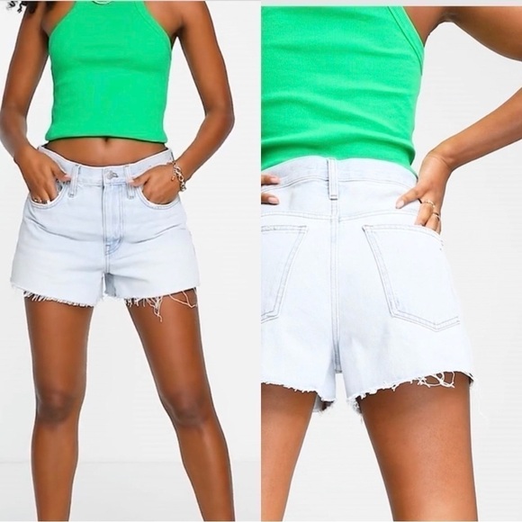 Madewell Pants - MADEWELL The High RIse Denim Shorts Light Wash Size 26